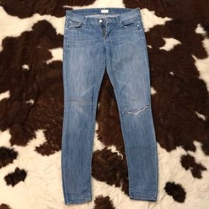 MOTHER skinny crop jeans THE LOOKER